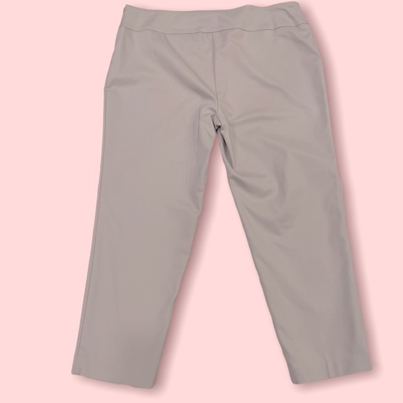 𝅺lisette L cropped light grey pants size 12 NWOT - Picture 5 of 7